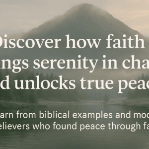 faith brings serenity