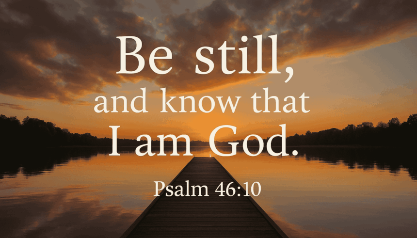 Be Still and Know That I Am God