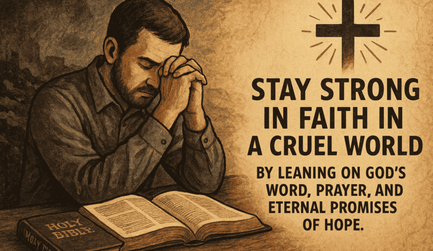 Stay strong in Faith in a cruel world